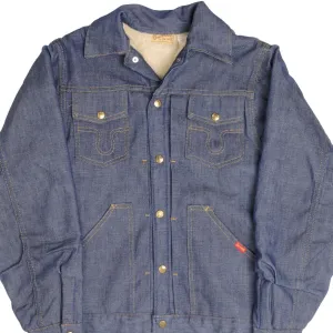 VINTAGE BUCKAROO BIG SMITH PLEATED DENIM JACKET TYPE 2 1960S SIZE 36 MADE IN USA
