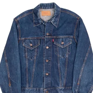 VINTAGE LEVIS TYPE 3 JACKET SINGLE STITCH TWO POCKETS SIZE 44 1970S MADE IN USA