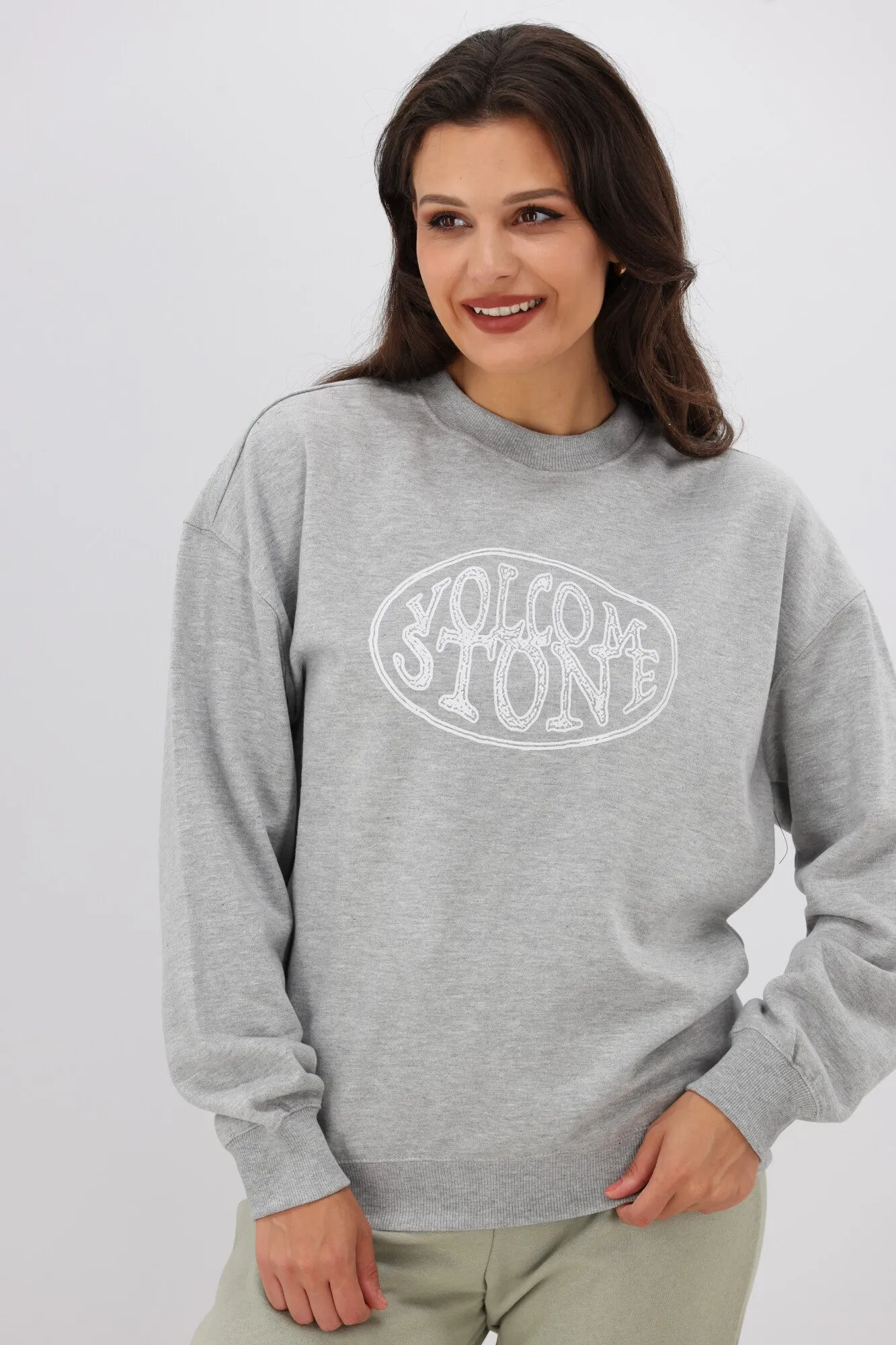 Volcom Ex Boyfriends Crew Heather Grey