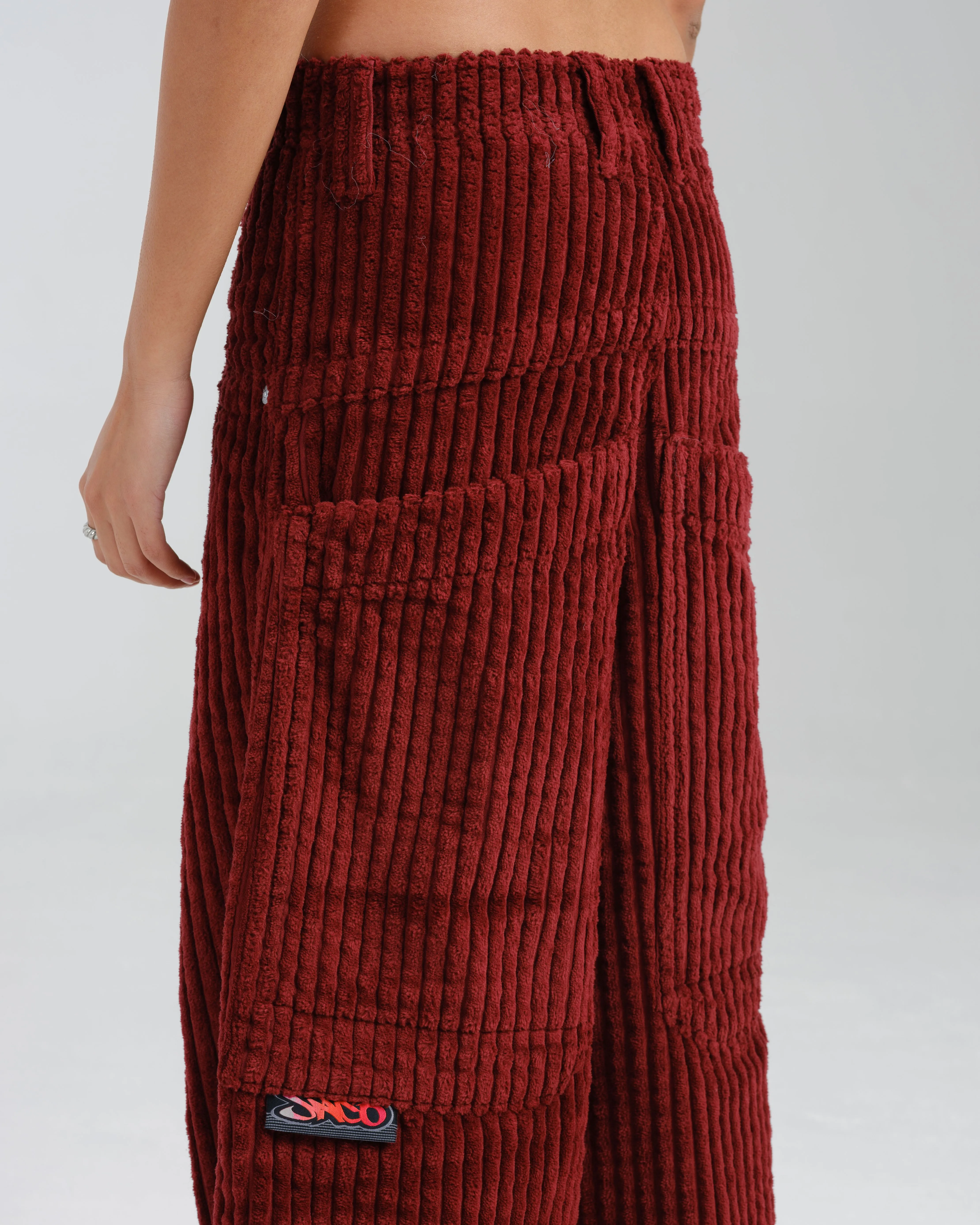 W Rollin. 26. 2 Wale Corduroy. Burgundy.