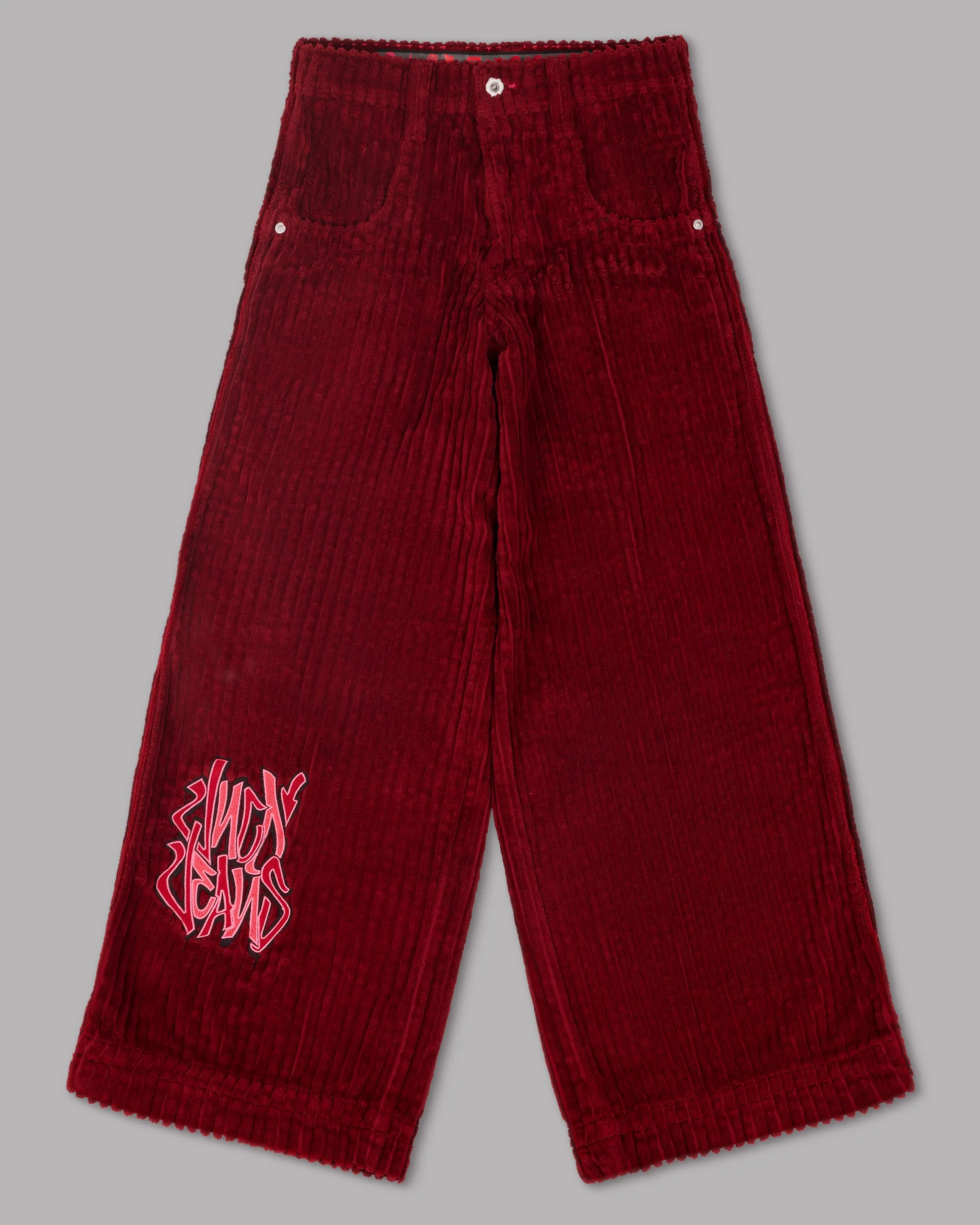 W Rollin. 26. 2 Wale Corduroy. Burgundy.
