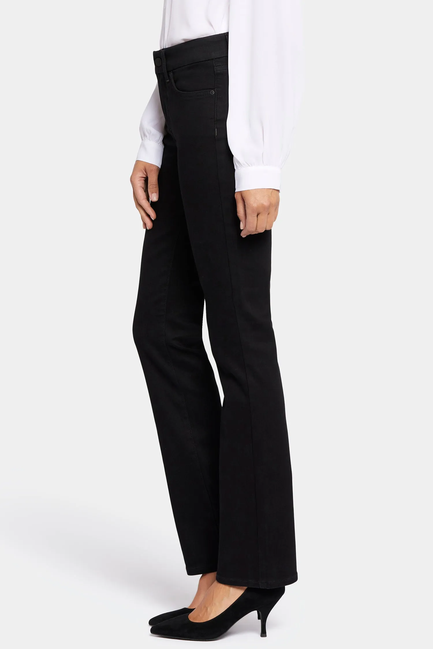 Waist-Match™ Marilyn Straight Jeans In Petite - Black