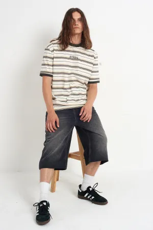 Washed Black Oversized Jorts