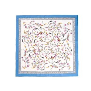 WHITE SILK SCARF 65